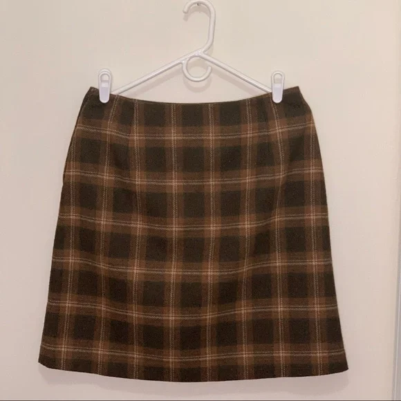 Jessica Sports Vintage Wool Blend  Plaid Mini skirt Size large - Picture 11 of 13
